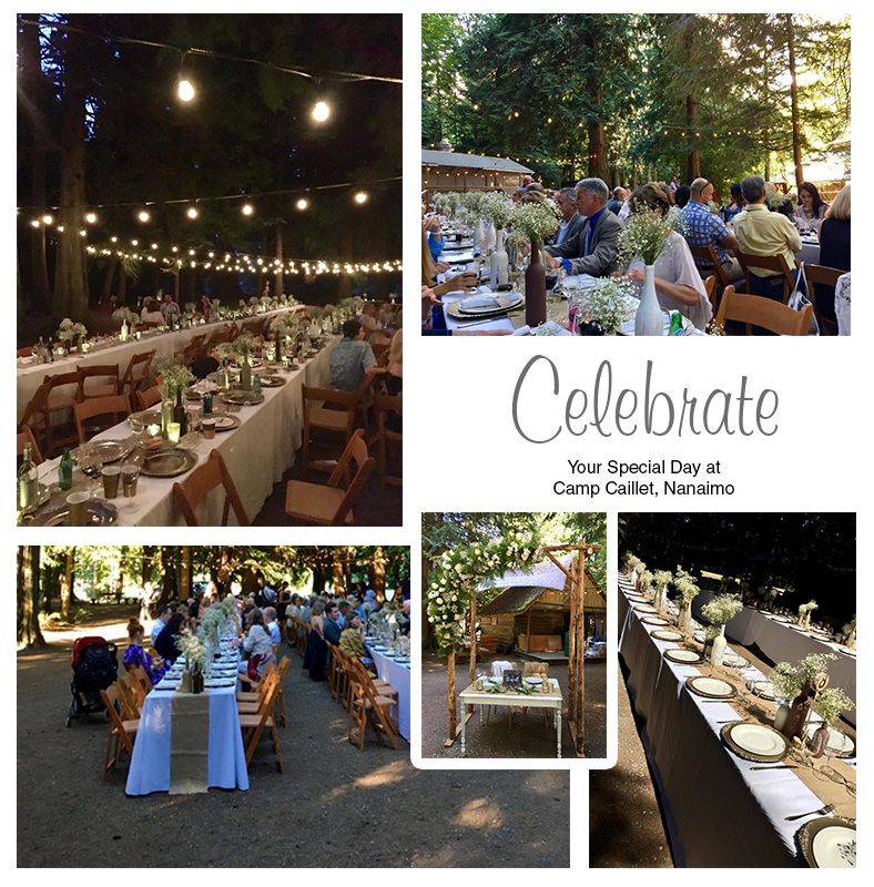 Celebrate your Special Day at Camp Caillet, Nanaimo